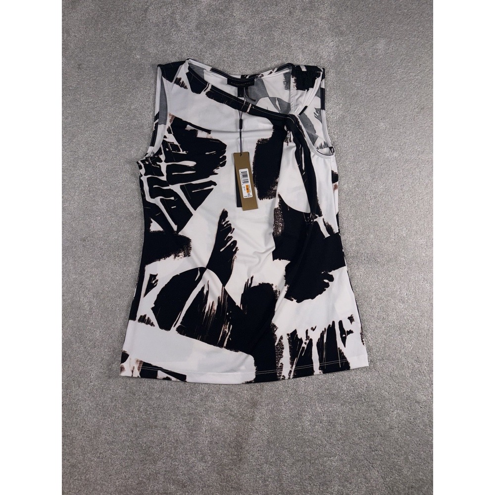 donna karan blouse NWT abstract small a sym top